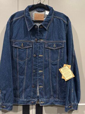 C.E. Schmidt Blue Jean Trucker Jacket Men's Large Western Urban Cowboy